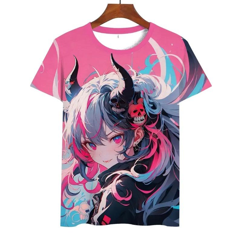 New Anime 3D Printing T-Shirts Summer Men Women Short Sleeve Round Neck T Shirt