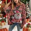 Christmas Crochet Sweater For Women, Christmas Knitted Pullover, Christmas Cozy Fall And Winter Sweater