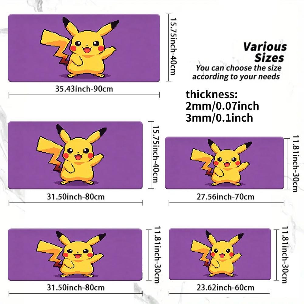 Rainbow Eevee Evolutions Gaming Mouse Pad NonSlip Desk Mat 30x80x0.2cm