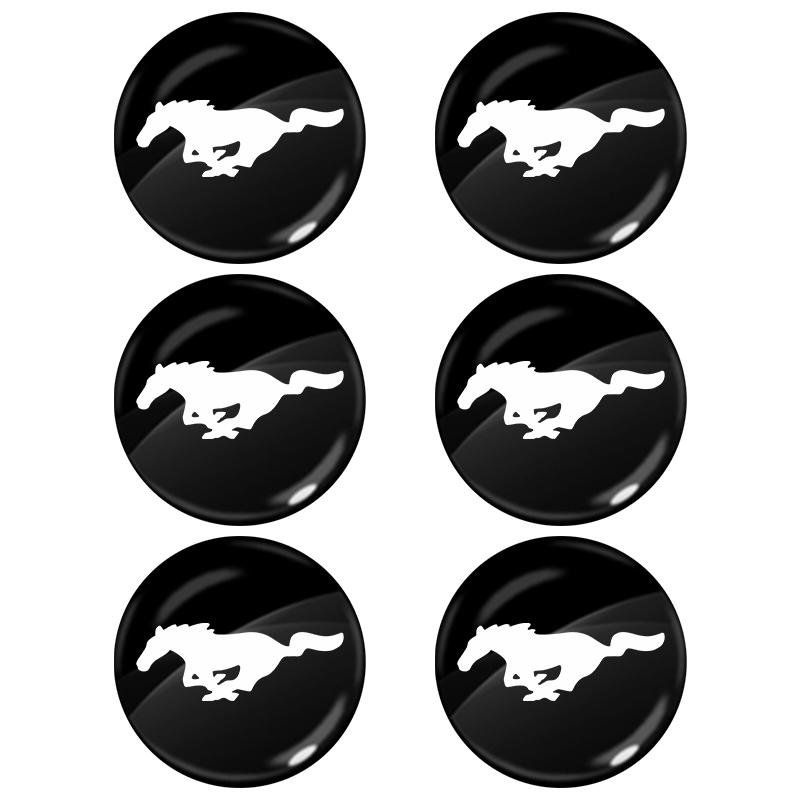 2025 Car Lock Keyhole Stickers Door Lock Protect Car 3D Stickers For Ford Mustang 2005 2006 2007 2008 2009 2016 2017 GT Guitar Eleanor Pickguard