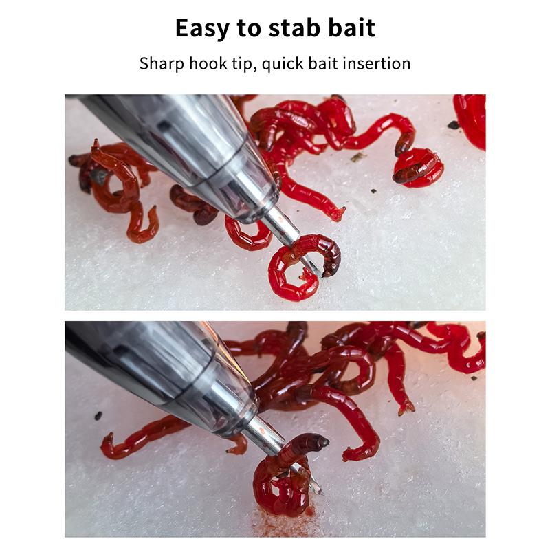 Live Baits Hanging Device Red Worm Binding Device Baits Hooking Device Earthworm Red Worm Piercing Pen Fishing Accessory