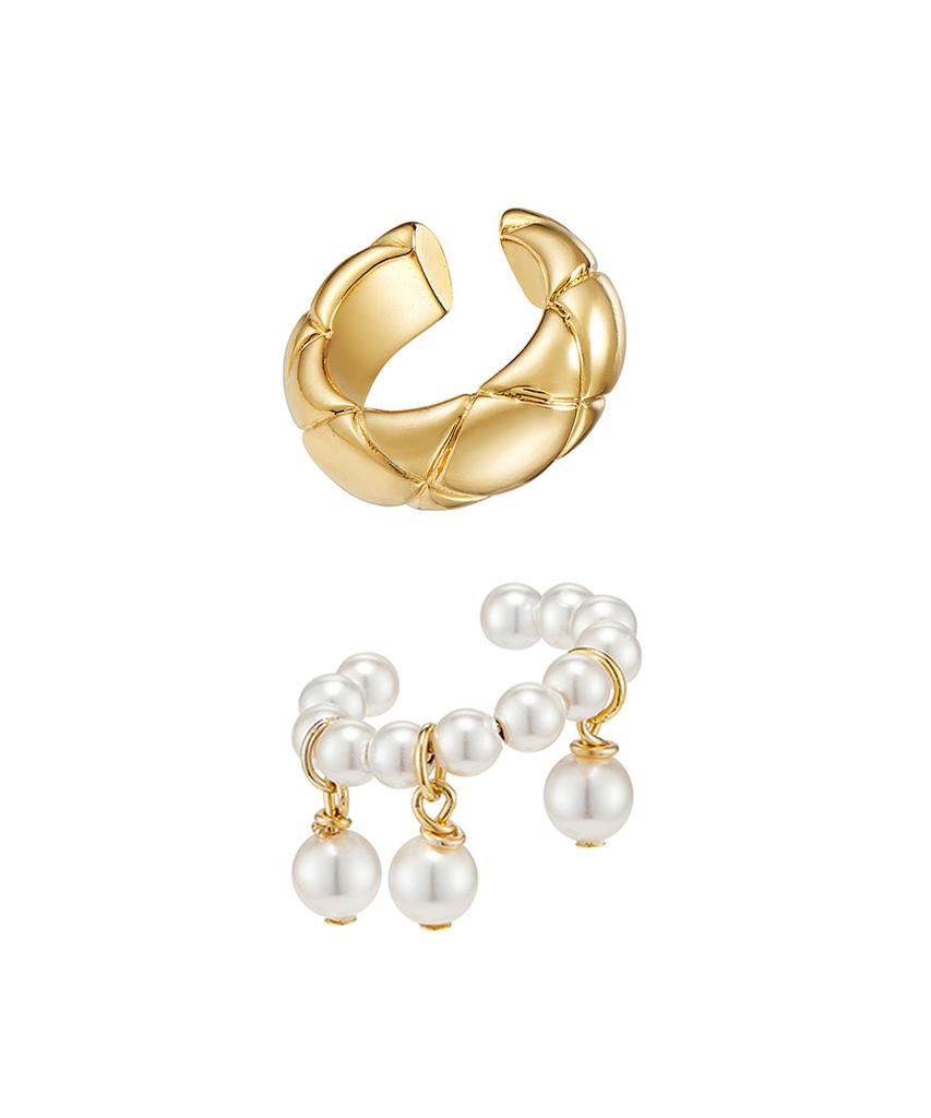 Tatiana Volume Triple Pearl Ear Cuff Set_Se0157