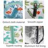 Portable Insulated Lunch Bag Work School Cute Girls Casual Cartoon Animal Striped Waterproof Canvas Insulated Lunch Bag