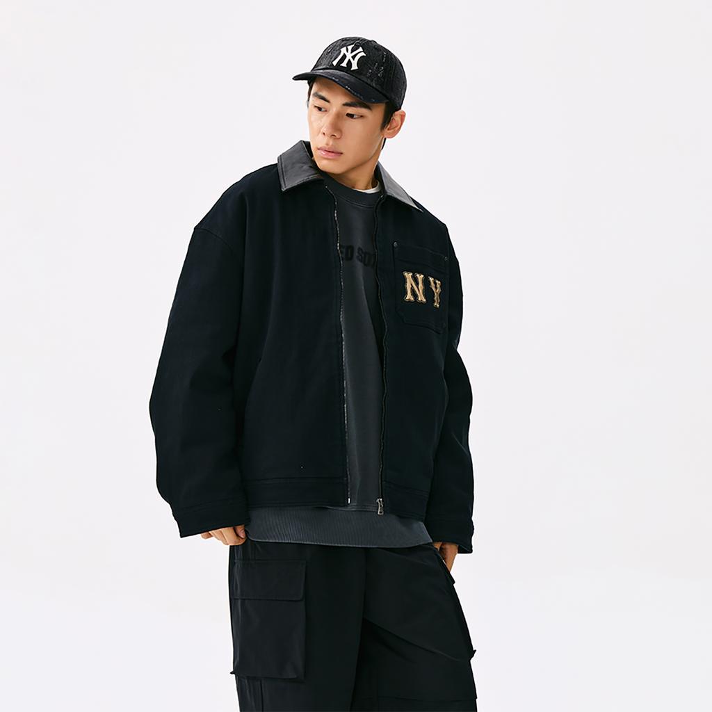 New MLB New York Yankees Basic Collection 25FW Baseball Jacket Unisex 3AJPB0154-50BKS