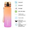 UZSPACE 500ml Sports Water Bottle Bounce Lid Timeline Reminder Leakproof Frosted Tritan Cup For Outdoor Sports Fitness BPA