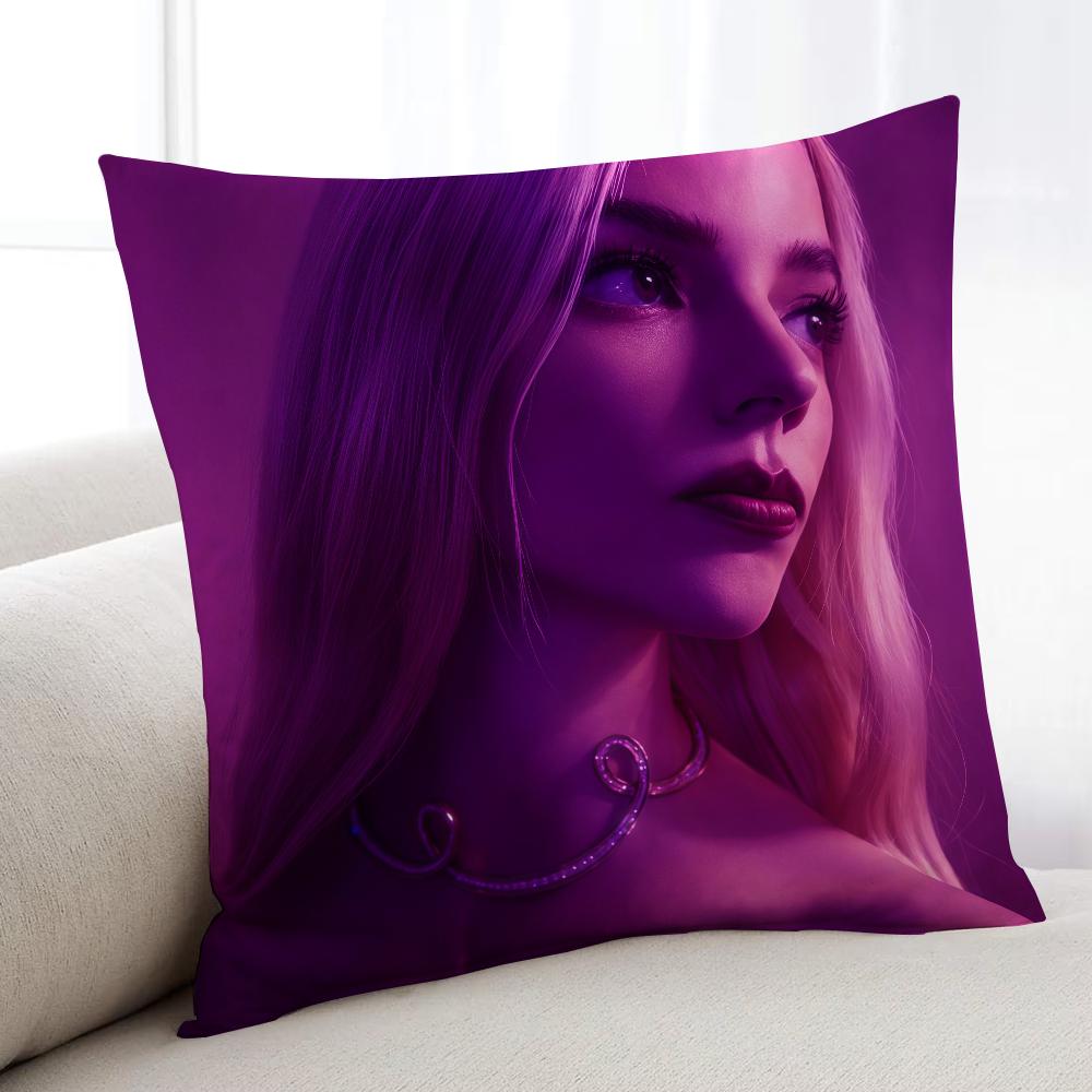 

Actor AAnya TTaylor JJoy cushion cover Home Bedding Sofa living Room pillowcase Simple Soft Skin Cushion Cover Party Gift 30x30cm