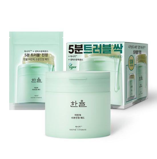 Hanyul Young Artemisia 5-Minute Trouble Soothing Pads 60+10 Sheets (Young Artemisia Pads)