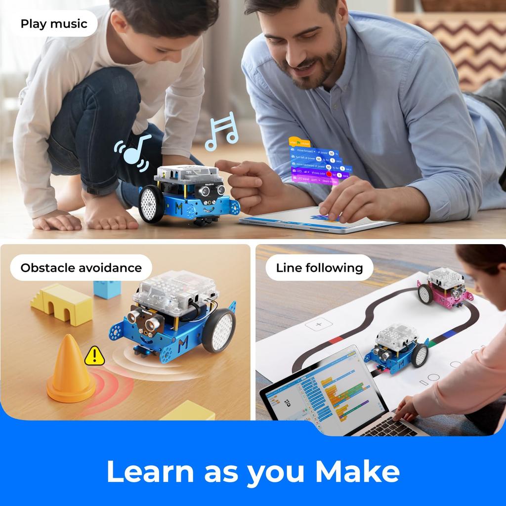 Makeblock mBot Kit STEM Education Arduino Scratch 2.0 Programmable Robot Kit for Kids To Learn Coding - English Version