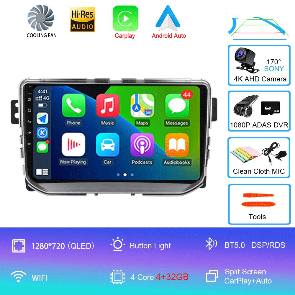 For Great Wall Haval Hover H2 2015-2020 Android 14 Car Radio Multimedia Video Player Navigation Stereo GPS Android Auto Carplay