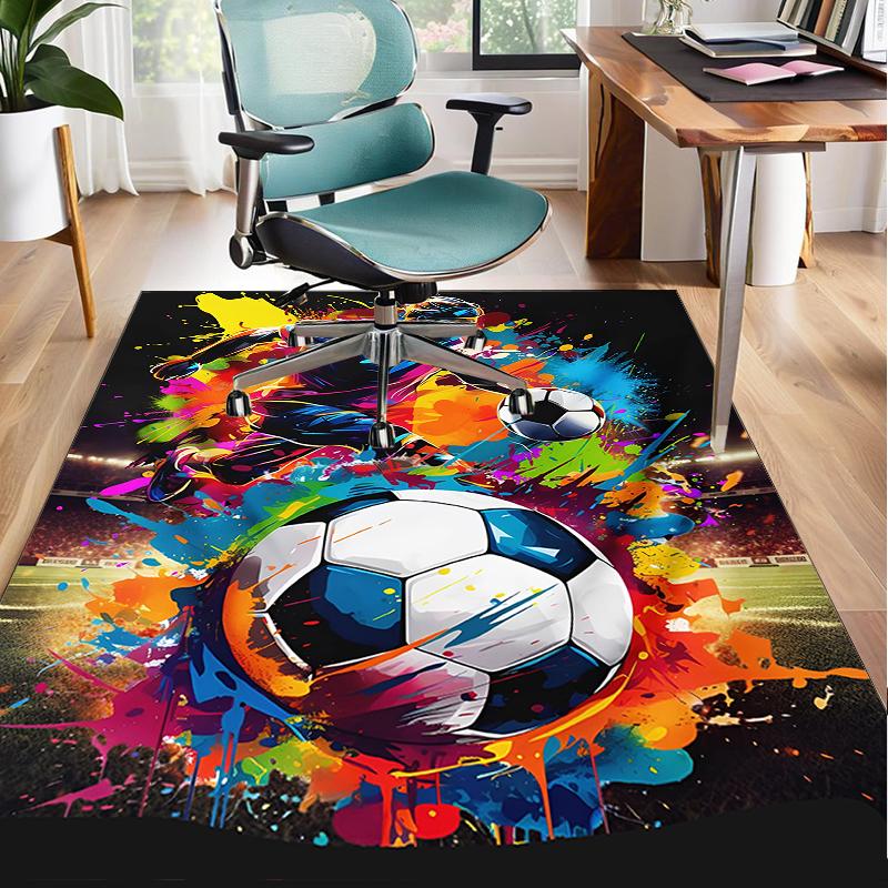 Baseball Feuerkraft Büro Teppich Stuhlmatte, Spielteppich, Geeignet für Eingang, Schlafzimmer, Wohnzimmer, Schreibtisch, Weihnachtsgeschenk