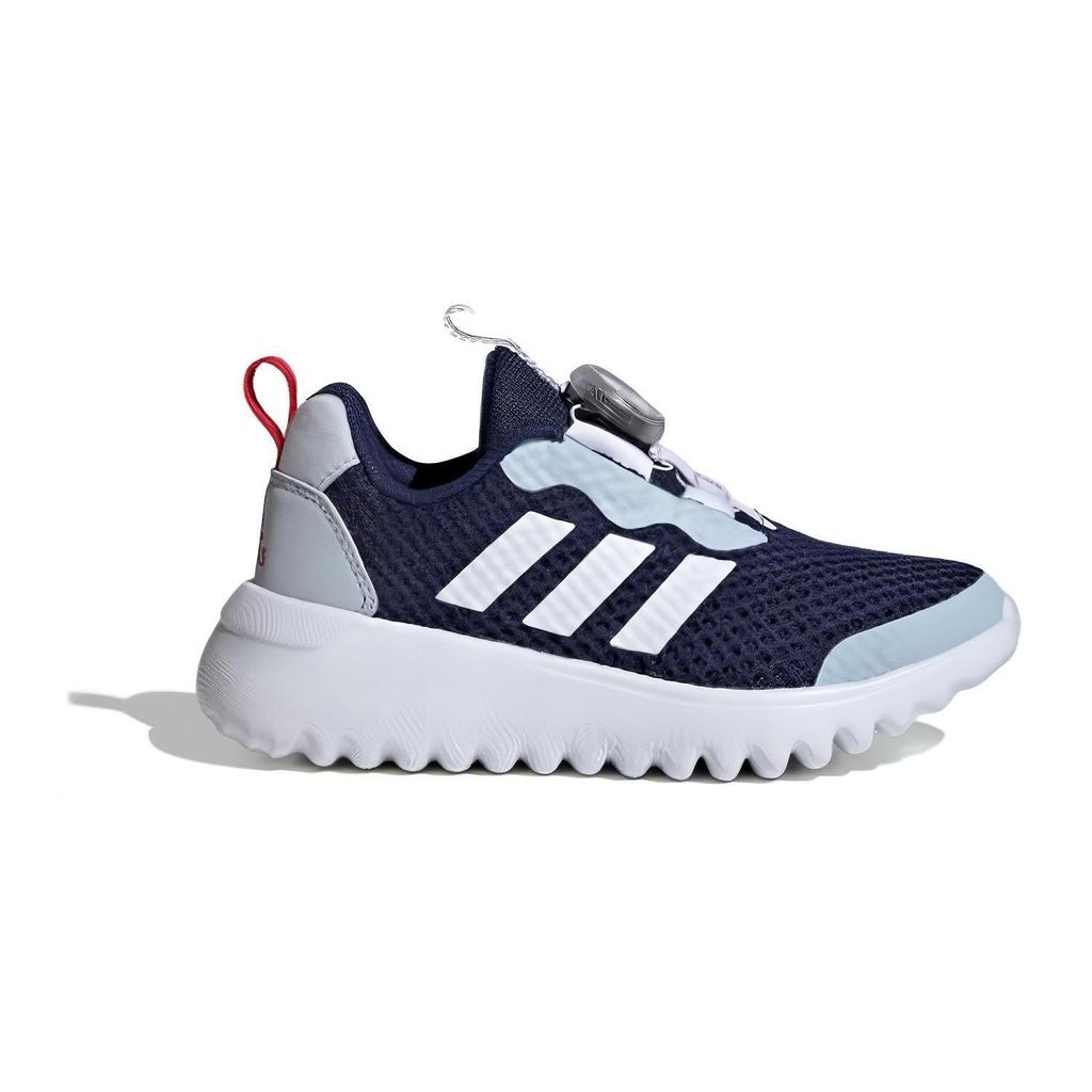 Adidas Activeflex Boa 3.0 Comfortable Versatile Shock Absorbing Durable Low Top Kids Running Shoes Kids Running Shoes Gray White Blue ID3378