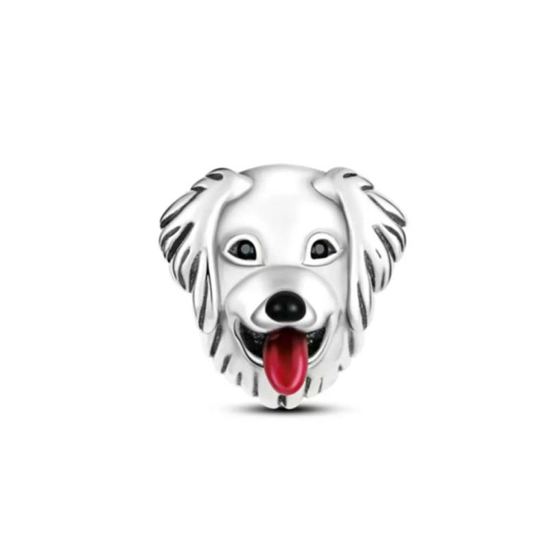 European New Copper Cute Animal Dogs, Cats, Elephants Pendant Suitable For Original Bracelet Diy Charm Jewelry