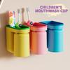 1PC Toothbrush Cup Multi-function Punch-free Toothbrush Holder for Bathroom Wall-mounted Cups Gargle Plastic Products Home