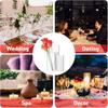 Clear Floating Candle Vases Bulk Glass Cylinder Vases Centerpieces Hurricane Candle Holders for Wedding Party Home Table Decor