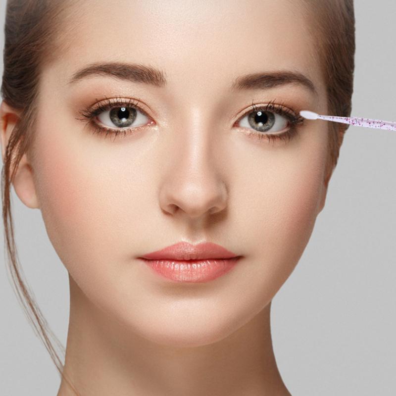 Lot de 100 micro-brosses jetables pour mascara, applicateur pour enlever les cils, micro-brosses pour extensions de cils, pinceaux de maquillage