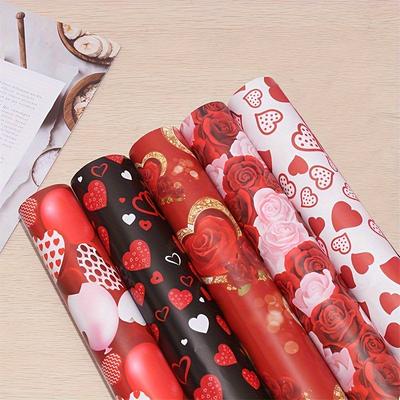 10 Stück Geschenkpapier Valentinstag Muttertag Geburtstagsgeschenkpapier Geschenkbox Dekoration Blumenstrauß Zubehör