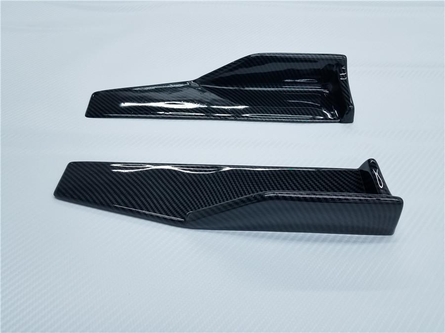 2Pcs Car Side Skirt Rocker Splitters Canard Diffuser Shovel Anti-Scratch Winglet