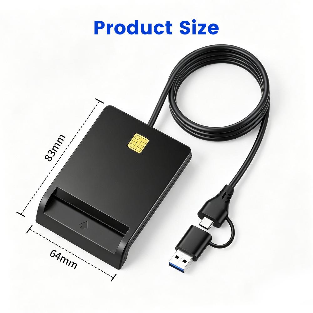 Crossborder Card Reader Smart Multifunction Bank Tax Return Id Sim Mobile Usb Hub