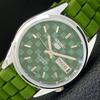 REFURBISHED AUTOMATIC SEIKO 5 MENS WATCH JAPAN MADE GREEN DIAL CUSTOM A440113-2 QV90-a440113