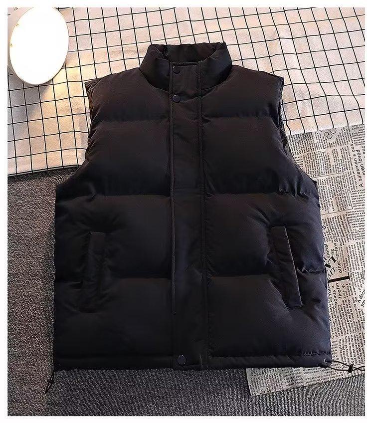 

Мужской модный хлопковый жилет - теплая спортивная куртка без рукавов на осень/зиму 2XL чёрный