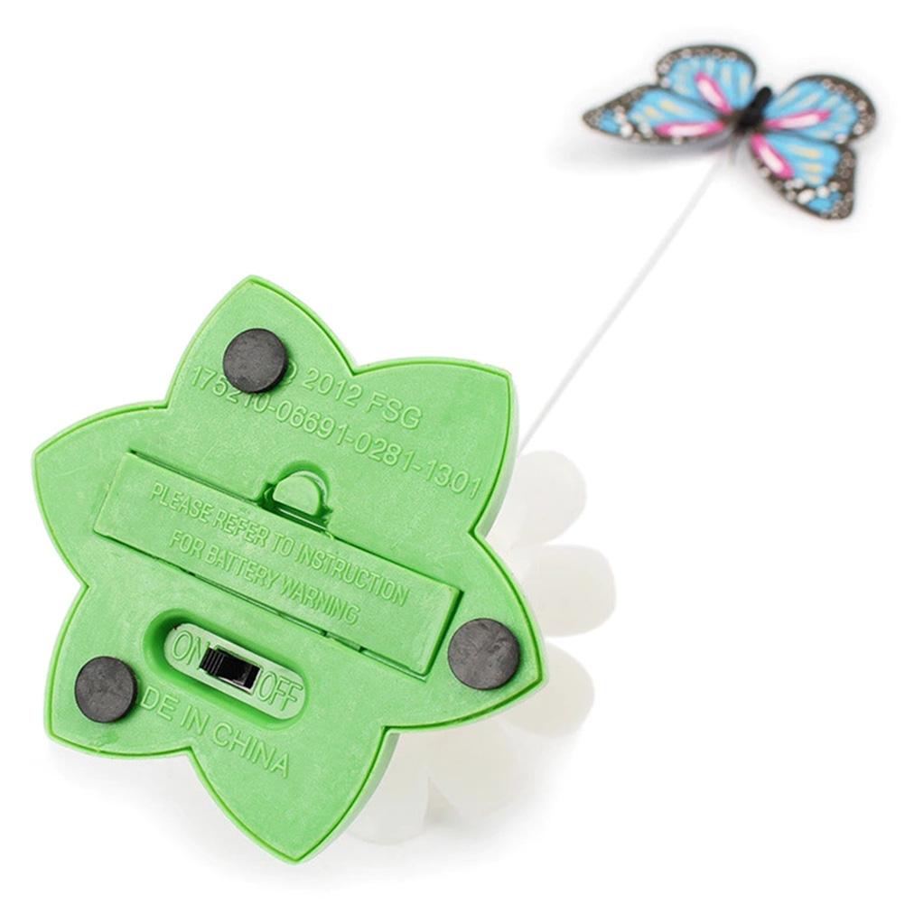 Pet Cat Electric Rotating Toy Funny Plastic Butterfly Animal Toys Pet Interactive Training For Cats