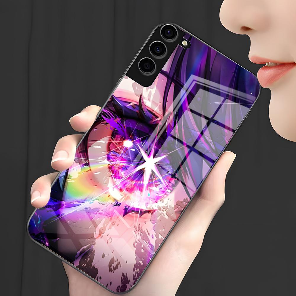 Hoshino Ai Oshi No Ko Phone Case For Samsung S26 S25 Plus S20 S20 Plus S22 Ultra S23 FE S21 Plus S21 Ultra Glass Cover