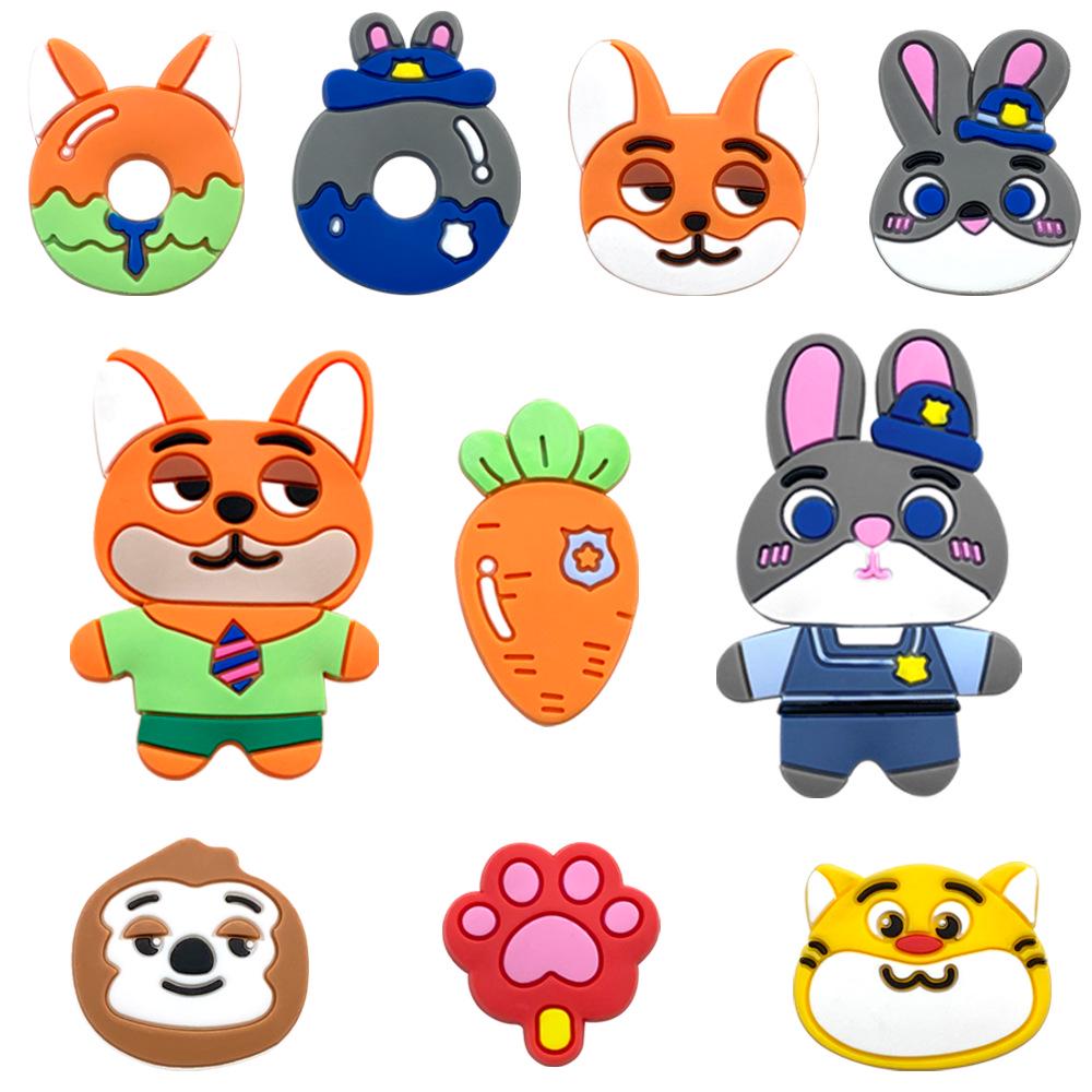 Zootopia Clog Charms: Large DIY Set of Soft Rubber Shoe Accessories