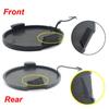 2Pcs Front & Rear Bumper Tow Hook Eye Cover Cap For Mitsubishi Lancer 2008-2016