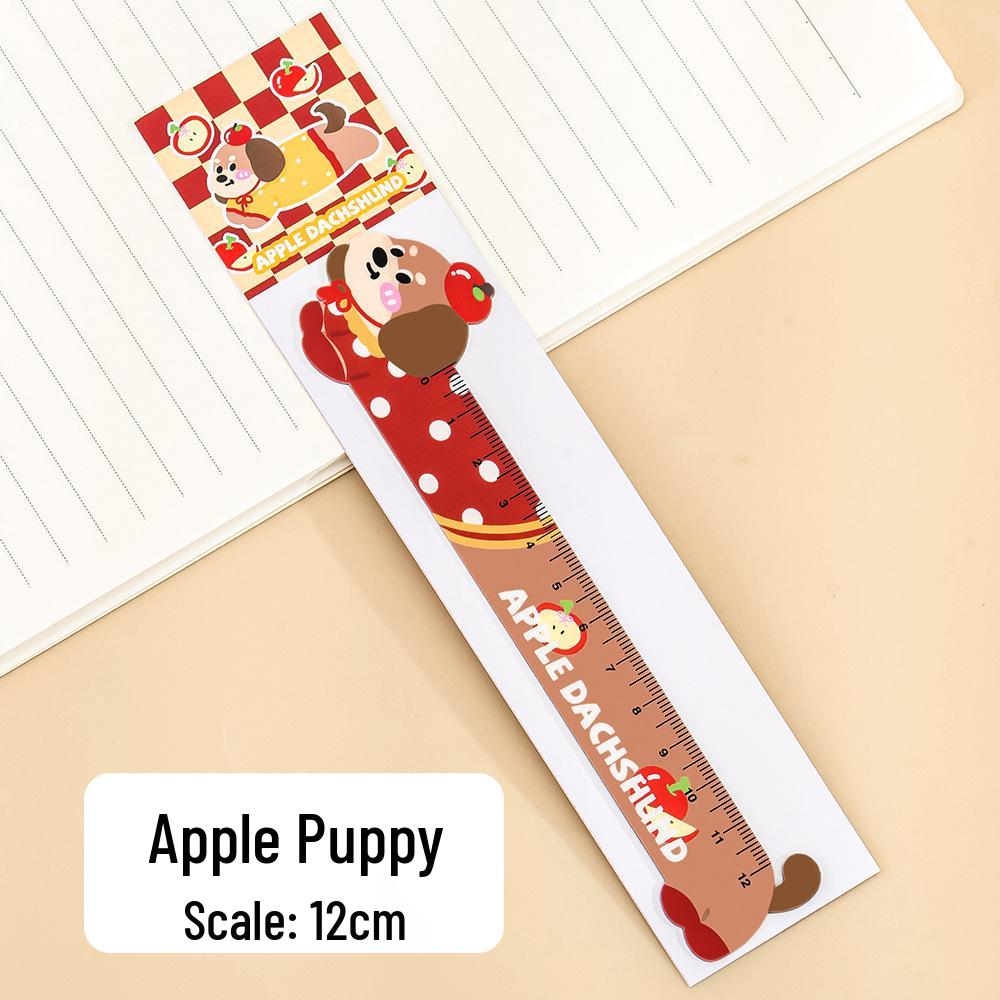 Cartoon Dog Magnetic Bookmark and Bendable Ruler