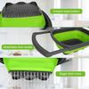 Collapsible Colander with Extendable Handles Colander Strainer Over The Sink Vegetable Fruit Colanders Strainers