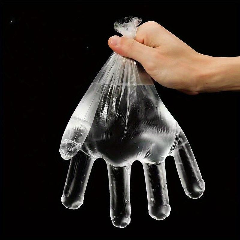 500 Stück Lebensmittelqualität Transparente Einweg-Handschuhe, PE-Material, Leichte und Hygienische Küchenutensilien für die Handhabung, Lebensmittelhandschuhe
