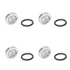 4 Pcs Brake Master Cylinder Reservoir Sight Gasket Set Motorcycle Accessory for Scooter ATV Dirt Bike