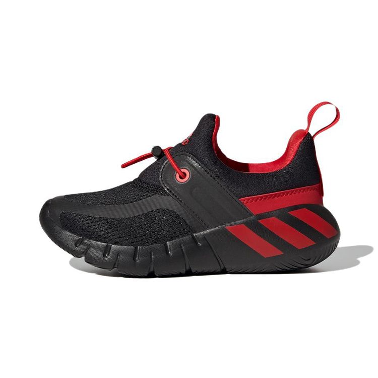 Adidas Rapidazen C Comfortable Durable Breathable Low Top Kids Running Shoes Kids Running Shoes Black Red GY6647