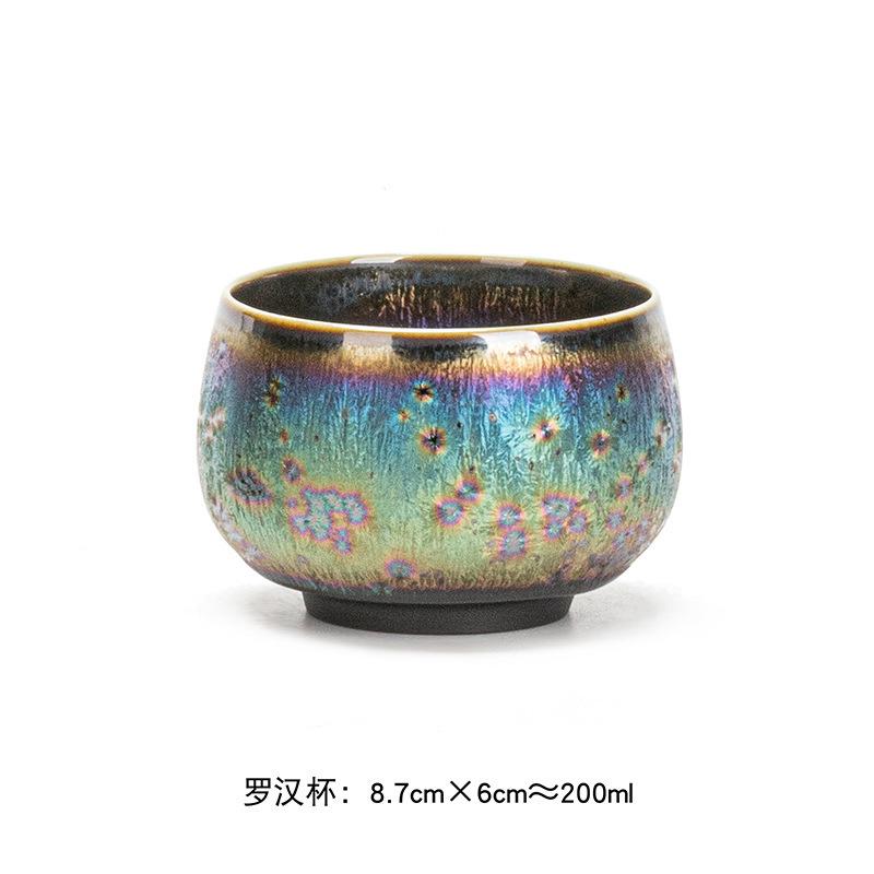 Creative Kung Fu Ceramic Teacup Kiln Transformation Japanese Style Water Cup Retro Porcelain Art Tea Bowl Drinkware