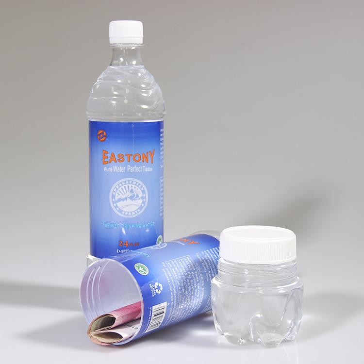 Fake Mineral Water Bottle Hidden Storage Box, Secret Stash Container for Cash Keys, Creative Proposal & Holiday Surprise Gift Box