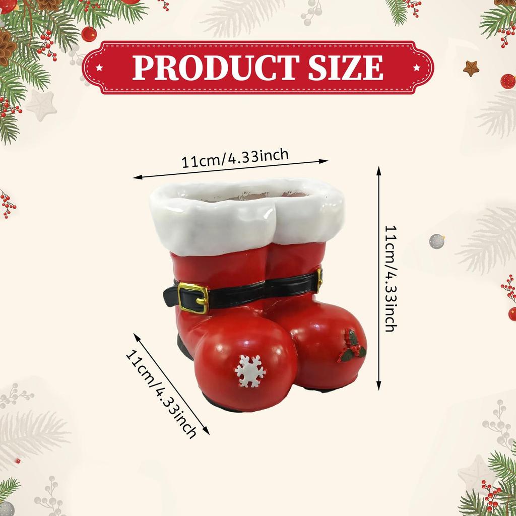 Julblomvas, Växtbehållare Ornament Bordsdekoration Planteringskruka för Fönsterbräda Skrivbord