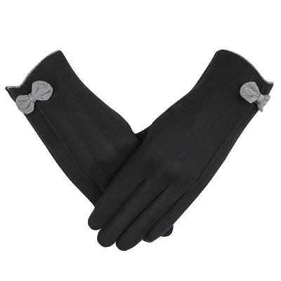 Warm Gloves for Women Outdoor Elegant Cycling Gloves for Driving Windproof Cold Plus Velvet Autumn and Winter Touch Screen Gloves
