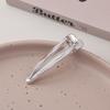 3pcs Metal Cutout Hair Clip Duck Beak Clip Square Clip Pearl Clip Diy Hair Accessories