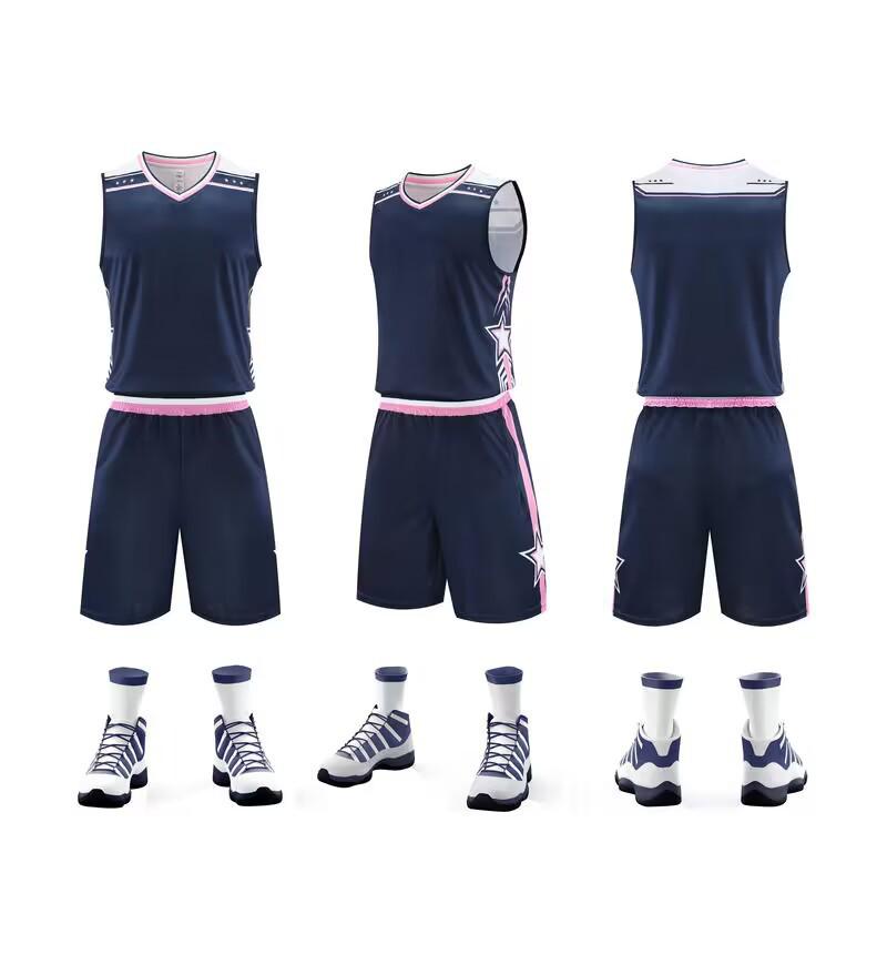 Cross-Border Basketball Training Uniform Set for Children and Adults