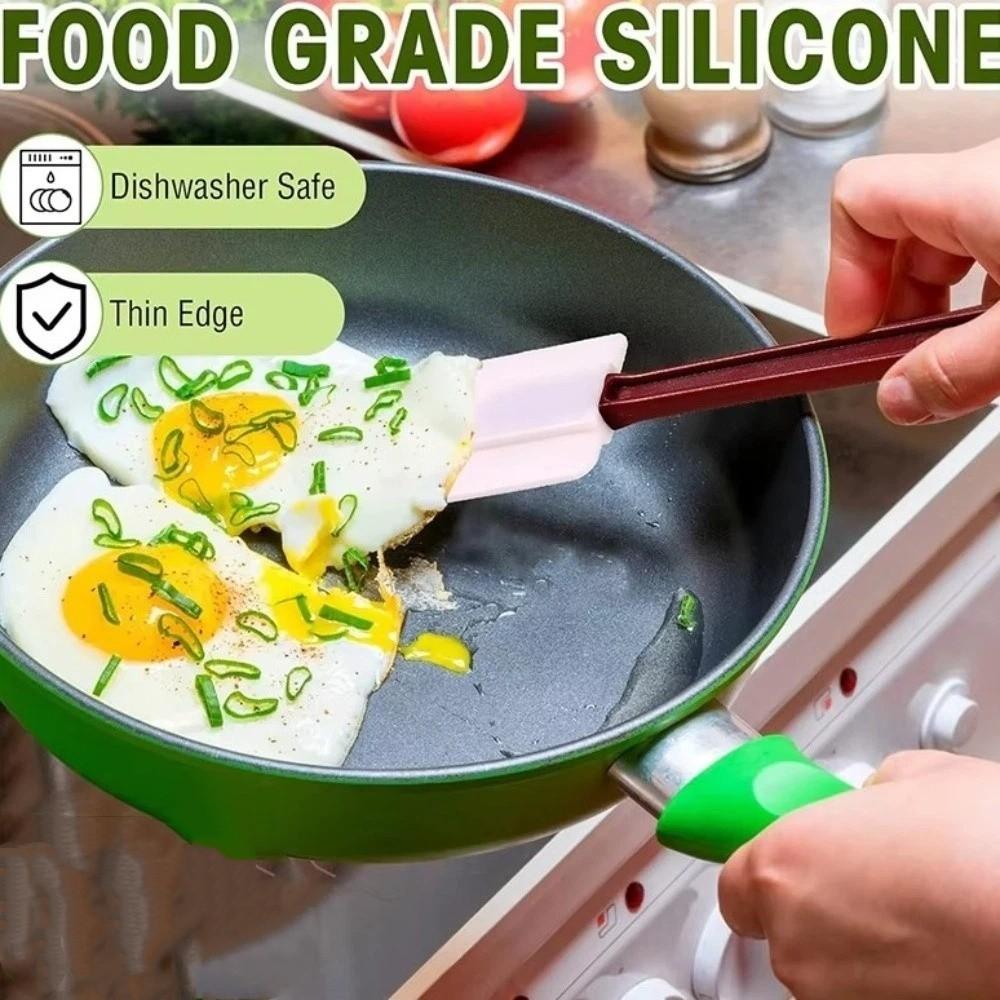 2PCS Heat Resistant Baking Scraper Set Food Grade Cake Cream Scraper  Dishwasher Safe