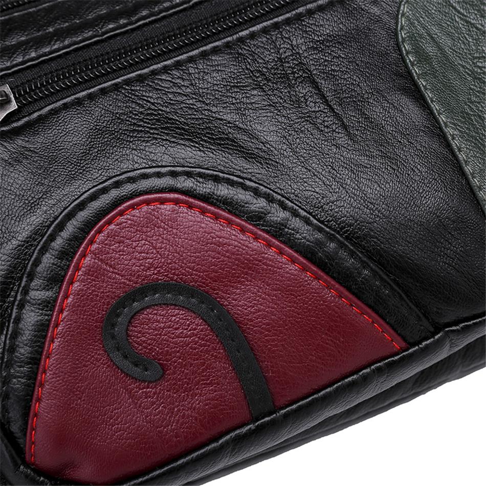 Black Fashion Style Washed Leather Luxury Handbags Women Bags Designer Ladies Shoulder Crossbody Bags For Women