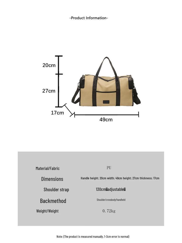 2025 Large Capacity Versatile Gym & Travel Bag with Wet/Dry Separation, Casual Shoulder & Crossbody Design
