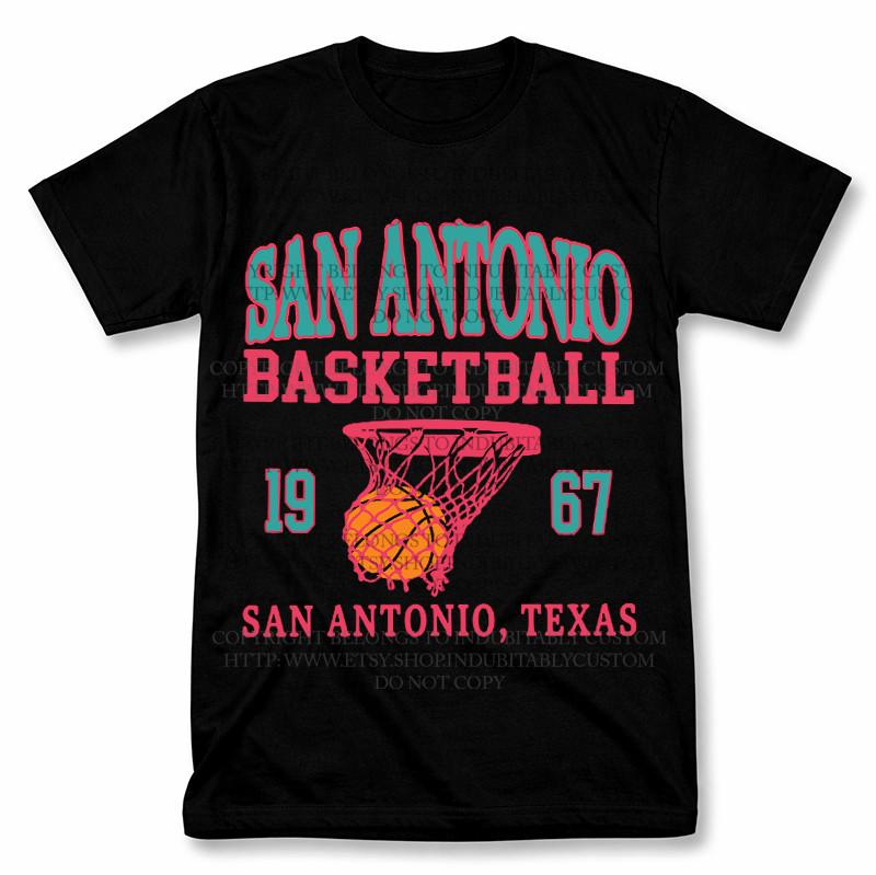 San Antonio Basketball EST. 1967 Graphic T Shirt Vintage Style Fan Tee