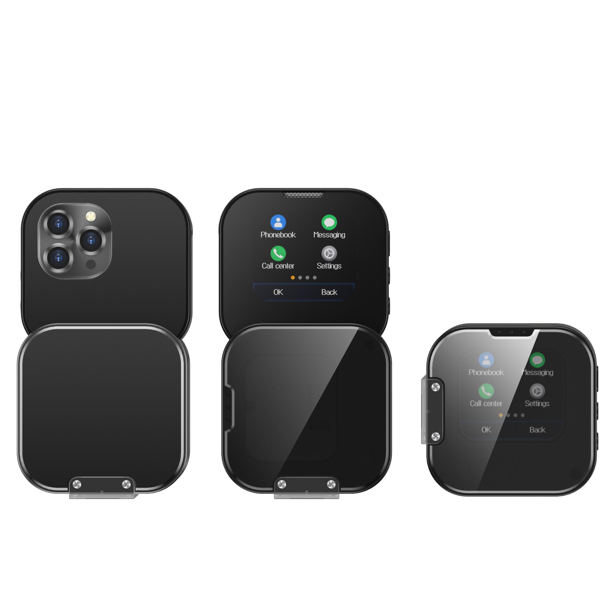 

2G Small Box Сенсорный мобильный телефон 2SIM в режиме ожидания Magic Voice Bluetooth Sync Music Torch Мини вращающийся сотовый телефон Type-C Feature Phone Without TF card