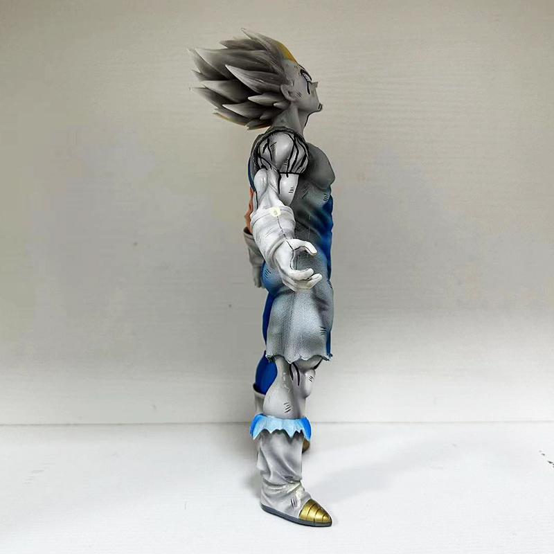 GK Dragon Battle Damage Majin Vegeta Action Figure PVC Bejita Collection Model Anime Self-destruct Vegeta Figures Toys