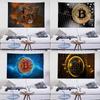 I Love Accept Bitcoin Tapestry Wall Hanging Tapestry Art Deco Blanket Curtain Hanging At Home Bedroom Living Room Decor
