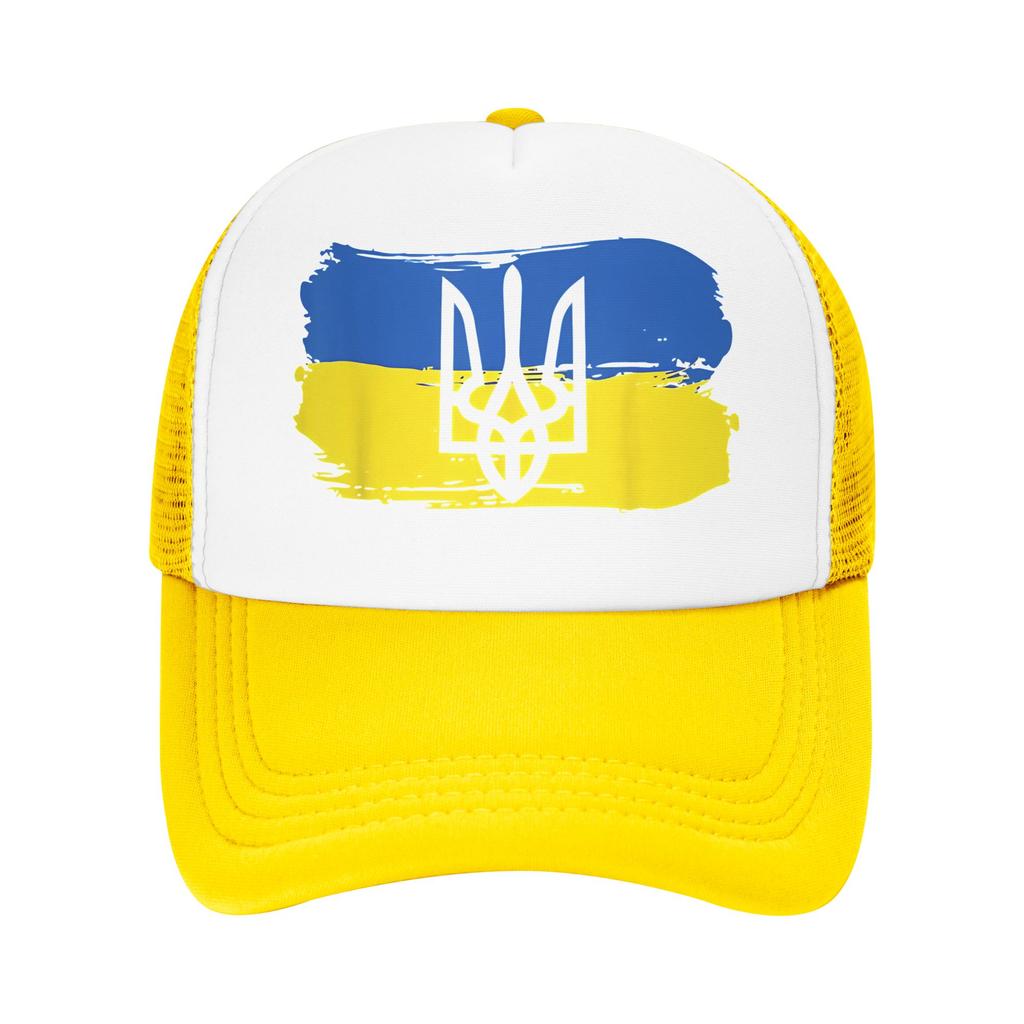 Summer Sun Hats Vintage Ukraine Ukrainian Flag Pride Baseball Cap Breathable Print Hip Hop Hats Unisex yk Cute Baseball Caps