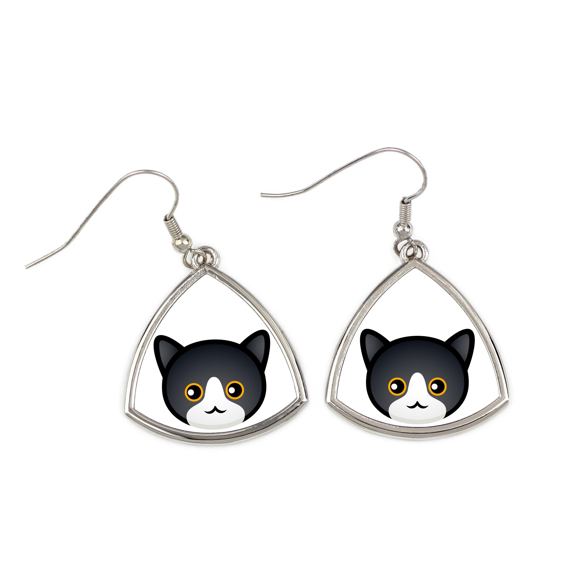 

Manx - elegant metal earrings as a gift from the Art-Dog brand