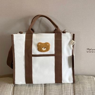 Borsa da donna Borsa a mano Borsa a tracolla Multifunzionale grande capacità Tela Ricamo Borsa per la mamma