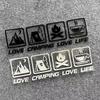 Love Camping, Love Life. Car Sticker Decoration Waterproof For Window And Bumper Stickers Of Cars, Trucks And Motorcycles